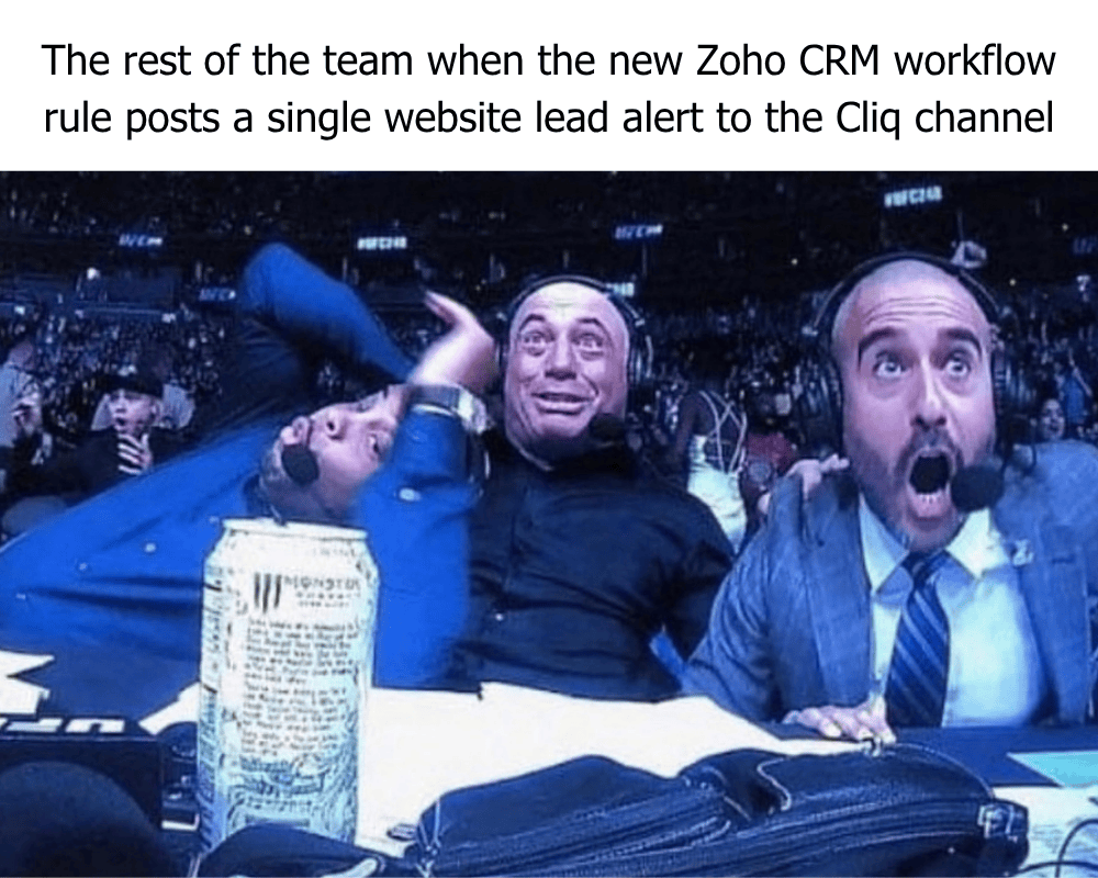 Zoho CRM Workflow to Send Zoho Cliq Notifications for New Leads